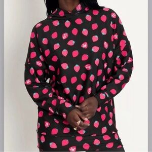 Barbie Strawberries Toastie Hoodie Jumper - Limited, NWT XL